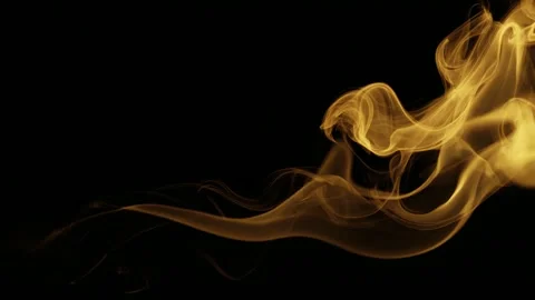 Golden fire flames on black background, abstract background animation, seam.. Stock Footage 342041193