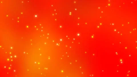 Golden Fire Particles on Orange Red Gradient, Fiery Motion Background Stock Footage 329655036