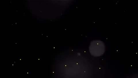 Golden Firefly Magic Particles Overlay Wedding Vídeos de archivo 334625039