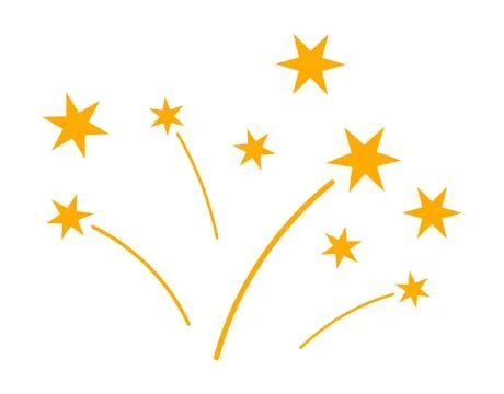Golden firework exploding illustration Иллюстрация