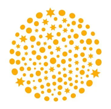 Golden firework exploding illustration Stock Illustration