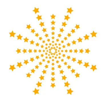 Golden firework exploding illustration Stock Illustration