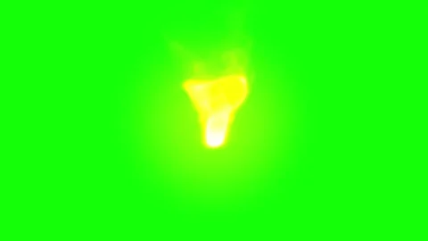 Golden firework explosion on green screen. Festive pyrotechnic burst for video Video stock 340714306
