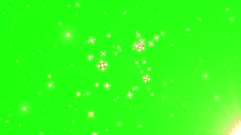 Golden firework explosion isolated on green screen background for video Video stock 345017111