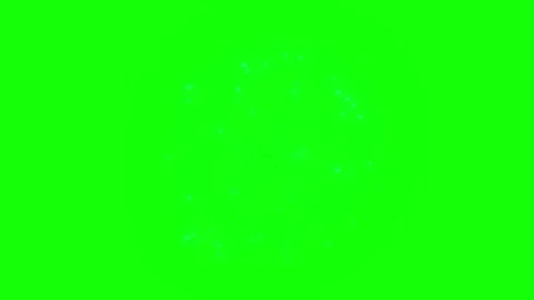 Golden firework explosion isolated on a green screen background for easy chroma Stockbeeldmateriaal 345852909