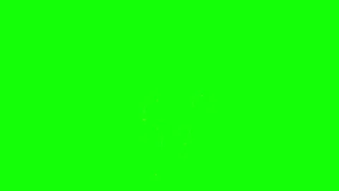 Golden firework explosion isolated on a green screen background for easy Stockbeeldmateriaal 345853318