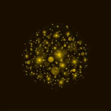 Golden firework illustration Stock Illustration