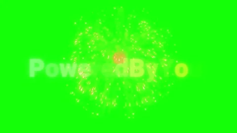 Golden fireworks exploding on green screen background with sparkling effects Stock-Footage 340941107