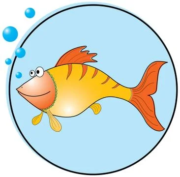 Golden fish. Stock Illustration