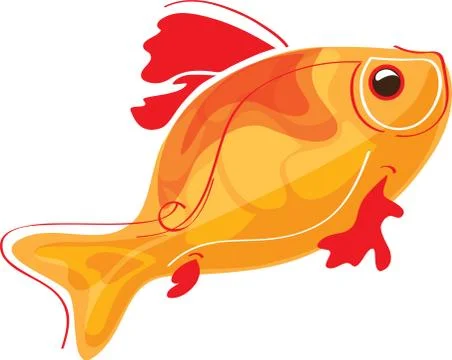 Golden fish Stock Illustration