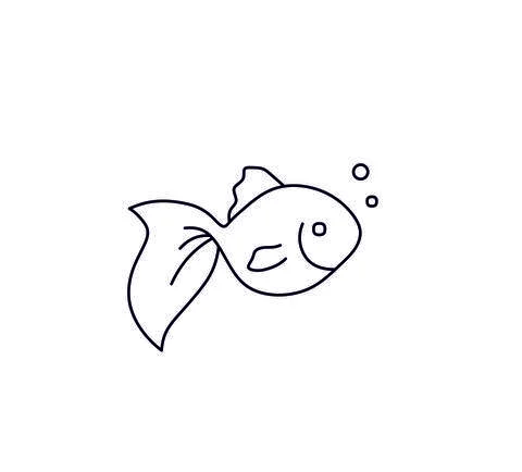 Golden fish Stock Illustration