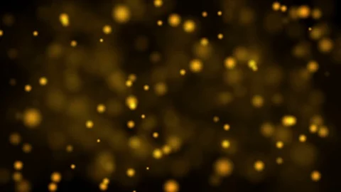 Golden flakes are falling from the sky. new year.cinematographic background. Video stock 81660502