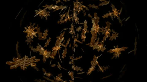 Golden Flakes Motion Mapping Stock Footage 24719677
