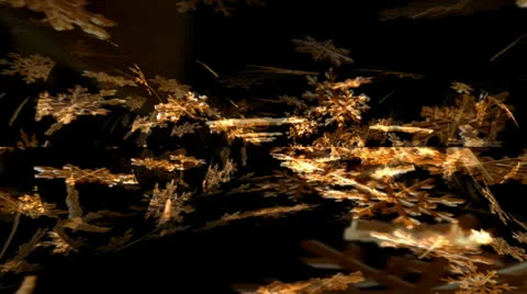 Golden Flakes Motion Mapping Stock Footage 24719718