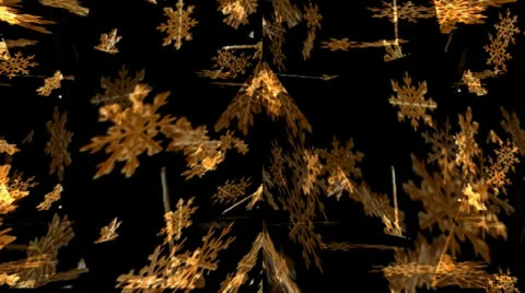 Golden Flakes Motion Mapping Видео 24719779