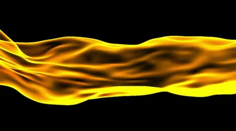 Golden Flame of tissue Stockbeeldmateriaal 10710420