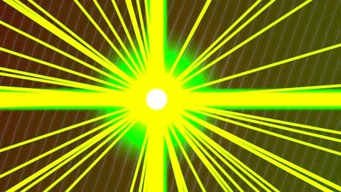 Golden Flash Beam Overlay Illustrazione stock