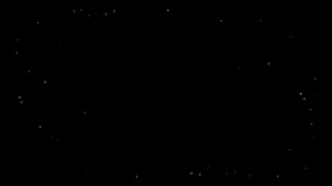 Golden floating particles bokeh effect on black background for motion graphic Stock Footage 339925794
