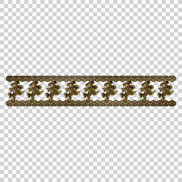 Golden floral border decorative pattern template vector イラスト素材