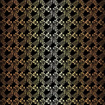 Golden floral pattern unique beautiful background design Иллюстрация