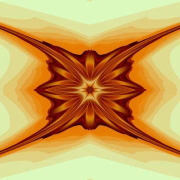 Golden Flower Stock Illustration
