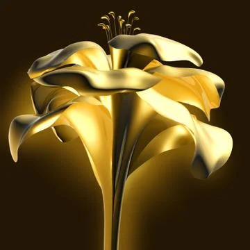 Golden flower Stock-Illustration
