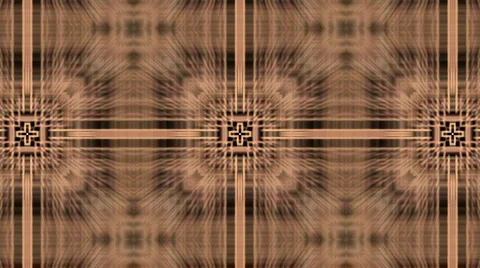 Golden flower pattern circuit chip spiderweb grass weaving textiles needlework. Stock Footage 994194