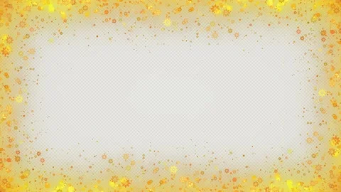 Golden Flowers Frame Stock Footage 229375342