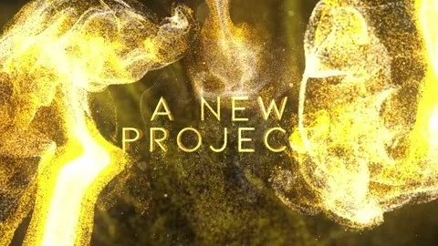 Golden Fluids Titles Stock After Effects