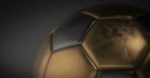 Golden Football Loop B Stock Footage 72312032