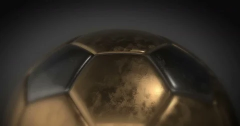 Golden Football Loop A Stock Footage 72305841