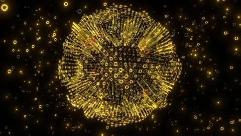 Golden formlessness Stock Footage 140384471