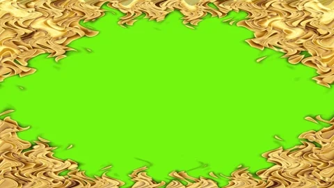 Golden Frame Abstract Background Stock Footage 284392135