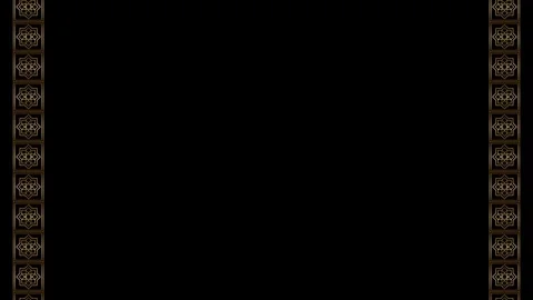 Golden frame border seamless loop animation moving vertically. Stock Footage 328423747