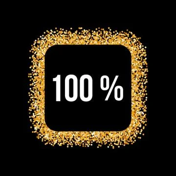 Golden Frame Stock Illustration