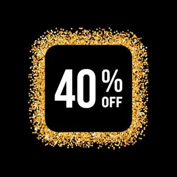 Golden Frame Stock Illustration