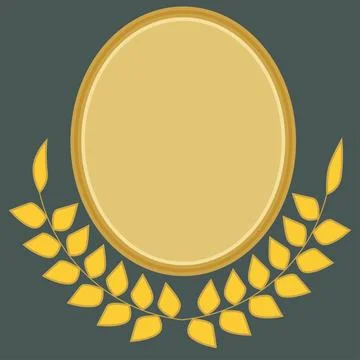 Golden Frame Stock Illustration