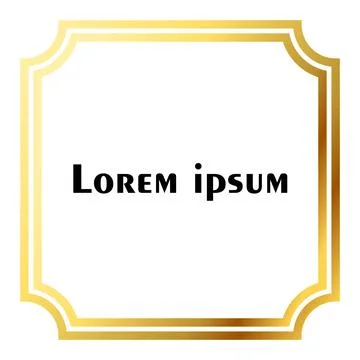 Golden frame Stock Illustration