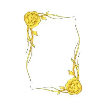 Golden Frame illustration Stock Illustration