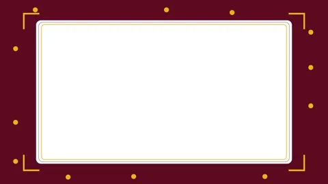 Golden frame on maroon background. Video stock 337394034