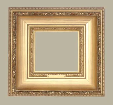 Golden frame Stock Photos