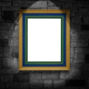 Golden frame Stock Photos