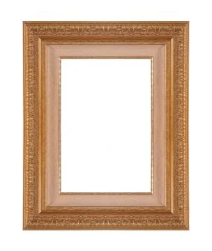 Golden frame Foto stock