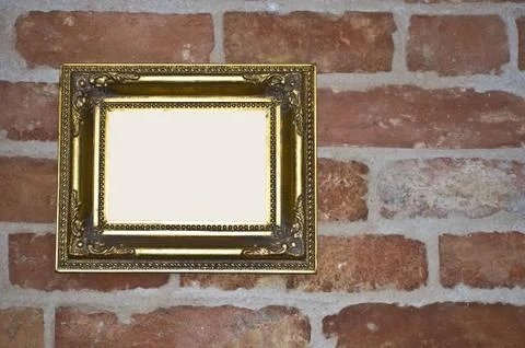 Golden frame Stock Photos