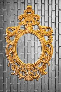 Golden frame Stock Photos