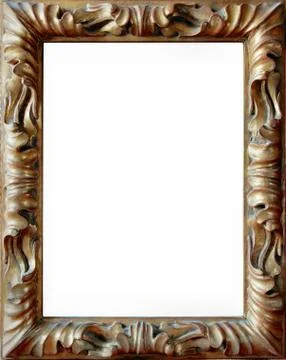Golden Frame, rococo style Stock Photos