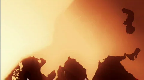Golden Frame Turning Globe Stock Footage 852279