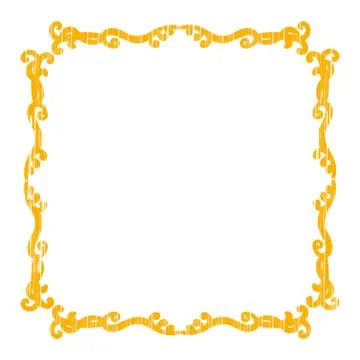 Golden frame vector Stock Illustration
