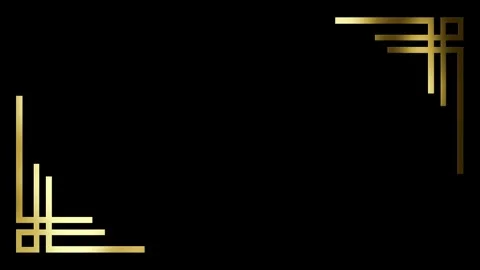 Golden Frames Background Stock Footage 263972594