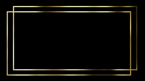 Golden Frames Background Stock Footage 263972617